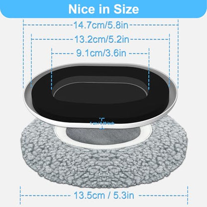 New Upgrade Furniture Movers Sliders: Multi-Surface Furniture Sliders - size: 5.8*4.3in Oval 8+8Pack