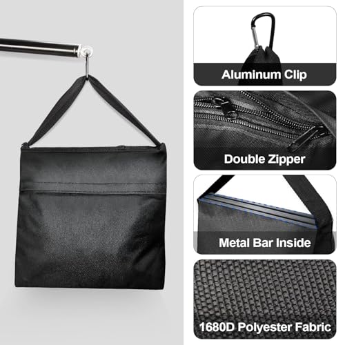 EMART 4 Pack Sand Bags for Weight, Heavy Duty Sandbags for Light Stand Tripod, Photography Equipment, Canopy Weights, Pop Up Tent, Umbrella Base, Backdrop Stand, Camping, Fishing Chair, Sports