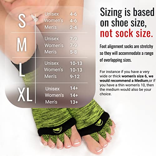 Charcoal Socks (Medium) and Peanut Ball Foot Massager - Plantar Fasciitis Relief - color: Charcoal, size: Medium