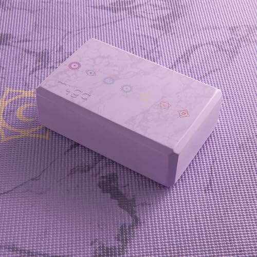 MYGA Yoga Block,Lightweight EVA Foam Yoga Brick,High Density Non-Slip Block for Yoga Poses, Pilates, Balance and Flexibility - color: Chakra