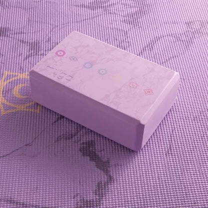 MYGA Yoga Block,Lightweight EVA Foam Yoga Brick,High Density Non-Slip Block for Yoga Poses, Pilates, Balance and Flexibility - color: Chakra