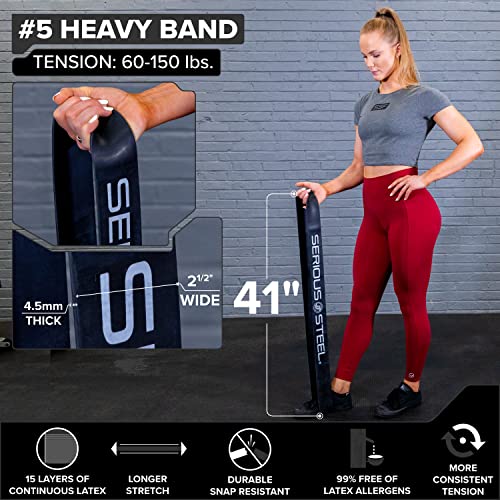 Assisted 41" Pull-Up Band, Resistance & Stretch, Powerlifting & Pull-up Assist Loop (Single Band)