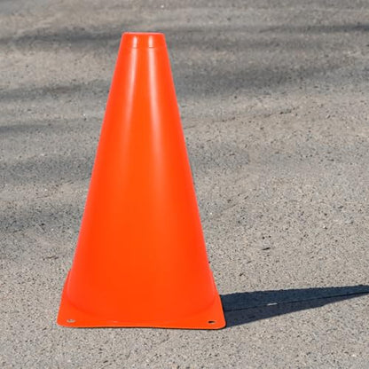 FUOYLOO 8pcs Orange Football Training Cones 23cm Plastic Sports Practice Markers for Outdoor Soccer Drills Youth Agility and Fitness Training