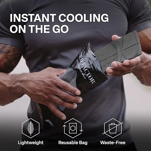 COLD FACTOR Instant PVA Cooling Towels, Cooling Neck Wraps, Gray, 3 Pack - color: Gray