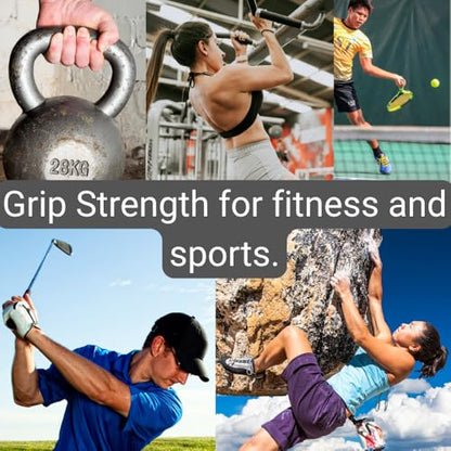Grip Strength Trainer - Grip Strength Ring, Forearm Strengthener, Hand Strengthening Device, and Hand Gripper Strengthener. 2-pack