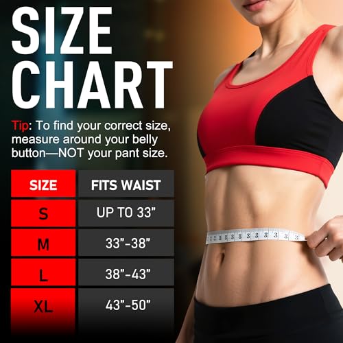 Waist Trainer for Women Lower Belly Fat, Sweat Band for Stomach Weight Loss, Sweat More, Increase Core Stability