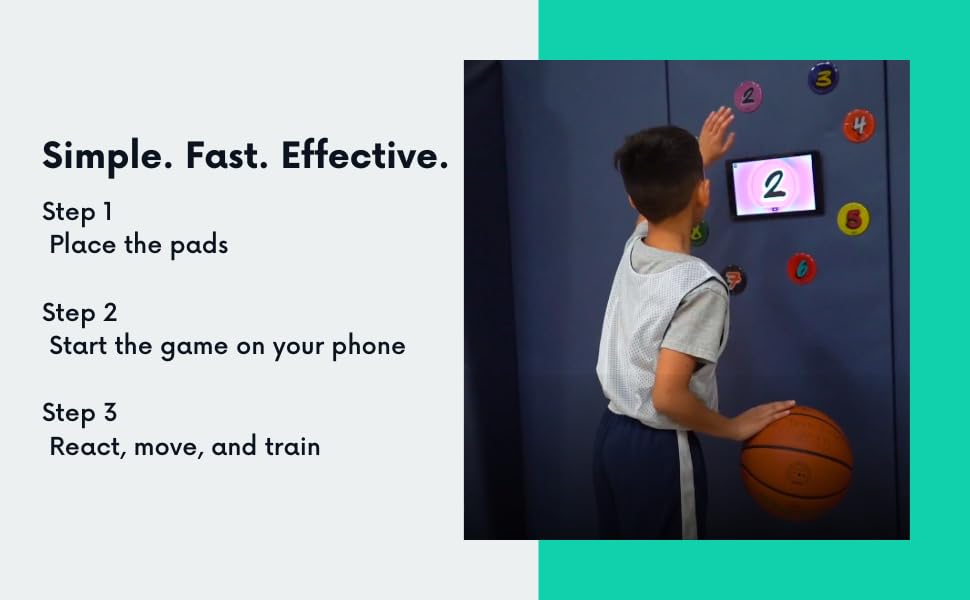 NeuroWorkout Reaction Training System – Reflex & Agility Trainer for Athletes, Kids & Rehab – Improve Reaction Time, Footwork & Cognitive Performance Anywhere