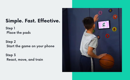 NeuroWorkout Reaction Training System – Reflex & Agility Trainer for Athletes, Kids & Rehab – Improve Reaction Time, Footwork & Cognitive Performance Anywhere