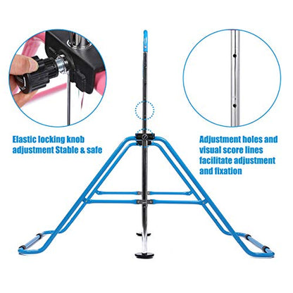 Kids Gymnastics Bar Gymnastic Equipment for Home Adjustable Height Gymnastic Training Bar Gymnastic Stuff for 3-7 Years Old Girls - color: Blue