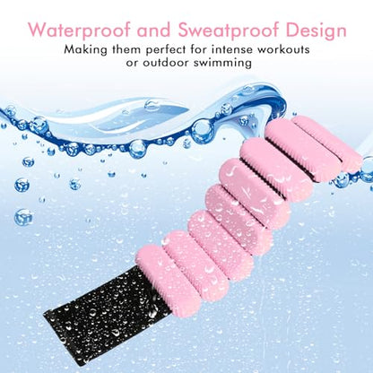 Wrist Ankle Weights for Women, Adjustable Ankle Weights Strength Training Silicone Bracelets Workout Wrist Ankle Weights for Men Women Yoga Running Dance Ankle Arm Leg Weights (2lb)
