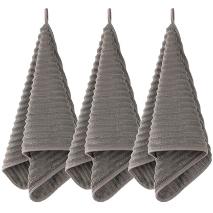 Luxury 3-Piece Quick-Dry Bath Towel Set – Ultra Soft Microfiber Towels for Bathroom, Pool, Gym & Travel – Elegant Twill Design(14”x 29.6”) - color: 3coffee