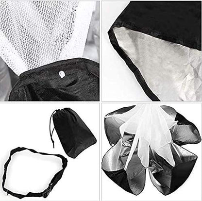 Running Speed Chute Resistance Parachute 57 inch Training Parachute Umbrella Sprint Power Soccer Trainer Fitness Agility Ladder Speed Training Parachute for Runner,Football, Soccer - Adjustable Strap