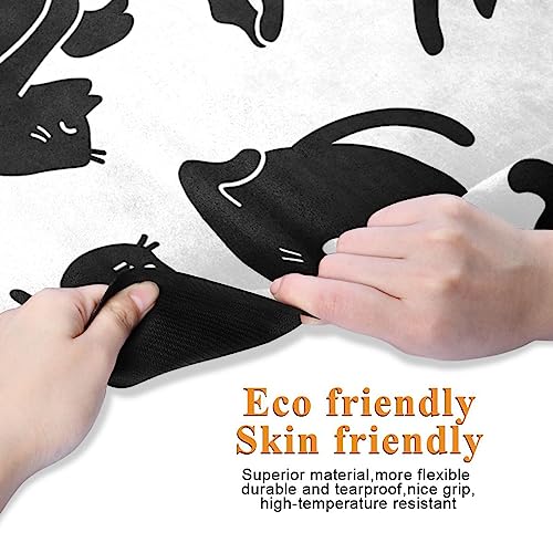 Cute Chubby Frog Yoga Mat, 71 x 26 Inch Non-slip Yoga Mats Folding Travel Exercise Mat Indoor Outdoor Gym Pilates with Storage Bag for Women Men