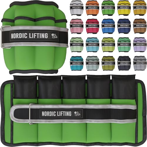 Adjustable Ankle Weights for Women & Men – 1 Pair (2–10 lbs) Wrist, Arm & Leg Weights for Gym, Yoga & Home Workouts – Secure Fit Strap Design – Durable Fitness Training Equipment - color: Deep Forest Green