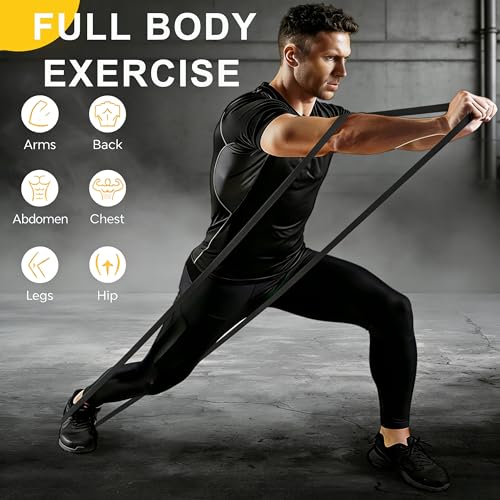 Resistance Bands, Pull Up Assistance Bands, 5-Level Heavy Duty Exercise Bands for Working Out, Stretch Workout Bands for Men & Women, Fitness Elastic Bands for Home Gym & Physical Therapy