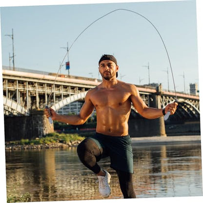 Smart Counting Jump Rope for Fitness Exercise Skipping Rope with Lightweight Non-slip Handles Portable Outdoor Indoor Training Tool for Adults and Men