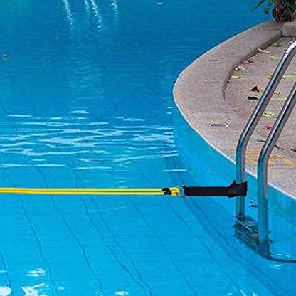 Swimming Bungee Resistance Training Belt Swim Exerciser Tether (One Waist Belt, Bungee Cord, Storage Bag)