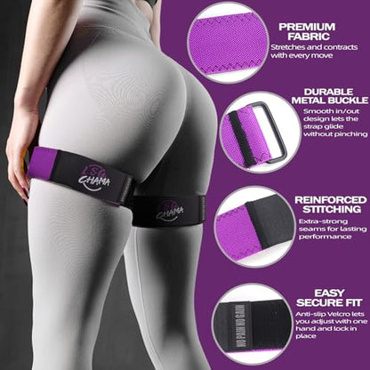 BFR Resistance Bands for Women, Glute Training Exercise Bands, Workout Fitness Equipment - color: Purple
