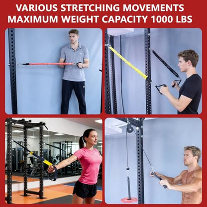 2Pack Resistance Band Pegs 304 Stainless Steel Band Anchors Heavy Duty Band Hooks with Variable Diameter Hole Plug Suitable for Power Rack with 5/8"-1"Hole,Strength Traning,Fitness,Physical Therapy