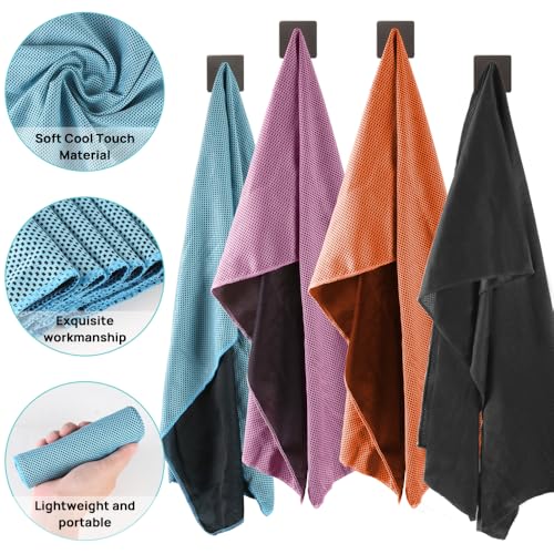 JBM Cooling Towel 40” X 12” Ice Towel Quick Dry Breathable Soft Microfiber Towels for Sports, Camping, Beach, and Outdoor Activities (Teal) - color: Teal