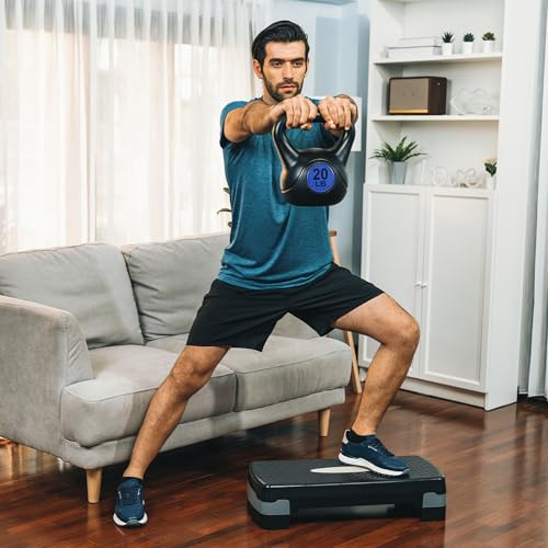 BalanceFrom Kettlebell Sets 30lbs, 45lbs, 50lbs, 75lbs 3 or 4 Piece Strength Training Kettlebells Weight Set, Multiple Sizes - style: 45 lbs Set
