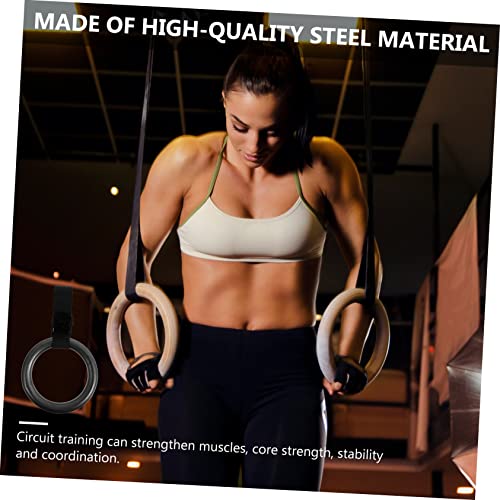2pcs Adjustable Gymnastics Rings Straps Convenient Fitness Equipment for Home Workouts Upper Body Exercise Rings