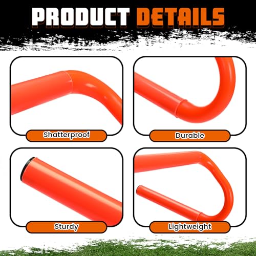 5 Pcs Speed Agility Training Hurdles Detachable Durable Equipment Plyometric and All Purpose Speed Training Hurdle Equipment for Athletes Soccer Basketball