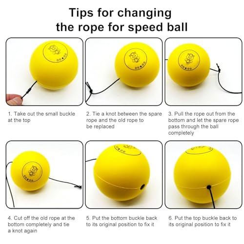 Reflex Ball Headband Multifunctional Fun Effective Reaction Training - color: Yellow ball