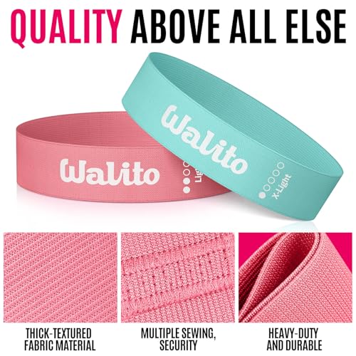 Fabric Resistance Bands for Working Out - Booty Bands for Legs -Glutes Training for Women and Men - Exercise Bands for Squats, Yoga, Physical Therapy -Home Gym Fitness