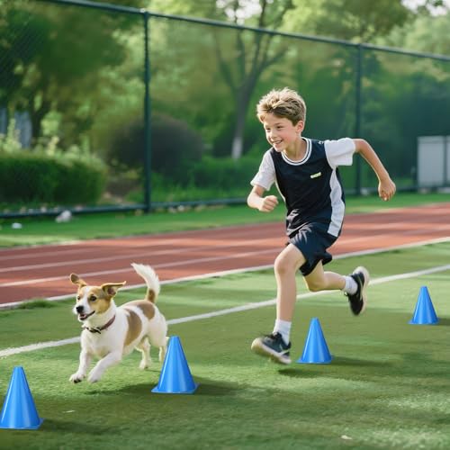 36pcs Cones 7 Inch Soccer Cones and Plastic Traffic Cones, Durable Cones for Sports Training, Ideal for Soccer, Basketball, Football, Skating, and Agility Drills Practice