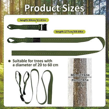 Hunting Climbing Stick Replacement Straps Heavy Duty Tree Stand Climbing Stick Straps Climbing Stick Accessories To Fix Most Hang-On's Platforms And Sticks, Easy To Adjust, Sturdy And Durable