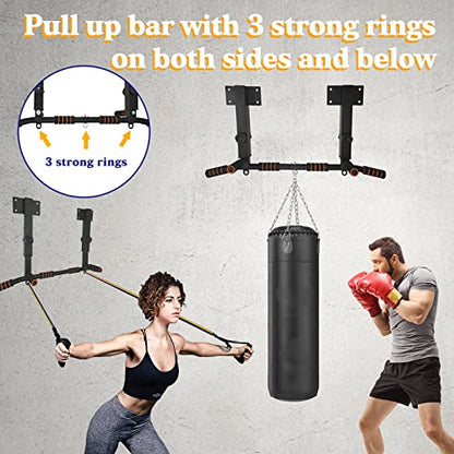 BDL Wall Mounted Pull Up Bar Multifunctional Chin Up bar for Home Gym - color: Joist Mount Pull Up Bar