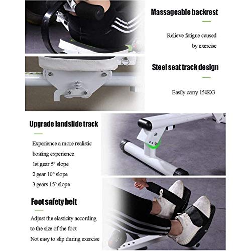 Fitness Equipment Rowing Machines, Rowing Machine,Hydraulic Rower Trainer,with Adjustable Resistance Advanced Driving Belt System Fitness Equipment Cardio Workout Running