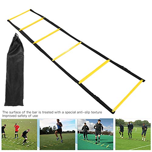 Speed Ladder for Football Footwork Training, Agile Speed Training Ladder with Anti - Slip Rungs, 14.4ft Fixed 10 - Rung Design with Carry Bag for Soccer Drills