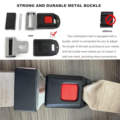 2025 New Extremity Mobilization Belt – Versatile Strap for Physical Therapy, Rehab, Stretching, Joint Release & Pain Relief | Mulligan Technique, Traction Aids, Decompression, Massage (White)