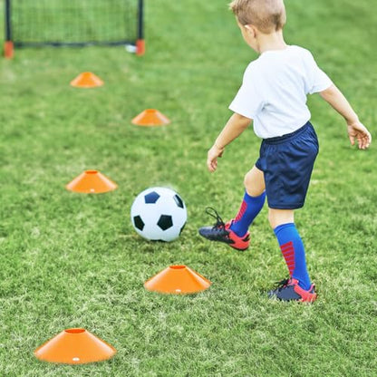 GHB Soccer Cones 25/50/100 Pack Disc Soccer Sport Cones - color: 25Pcs Orange