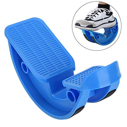 Foot Rocker Calf Stretcher Foot Massage Tool ABS Durable Lightweight Wear Slant Board for Home Office Travel Black Rose Red Blue Yellow Optional 27x13x10cm (Blue)