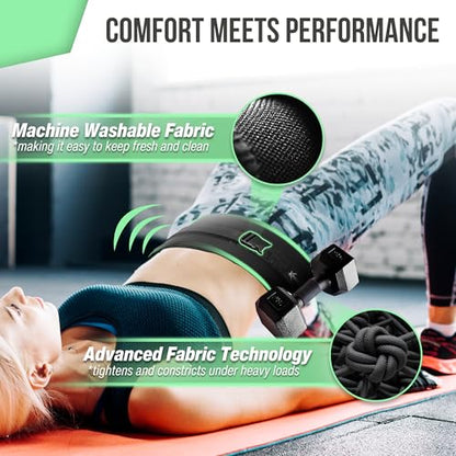 Premium Hip Thrust Belt for Dumbbells Heavy, Hip Thrust Band for Weights, Glutes, Booty Belt Ideal for Workout, Weighted Belt for Women, Dumbbell Strap for Hip Thruster, Waist Weight Belt