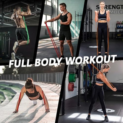 Resistance Bands for Working Out, Pull up Bands, Workout Bands, Exercise Bands, Stretching Bands for Strength Training, Fitness, Mobility Training, Home Workout, Physical Therapy, Stretching