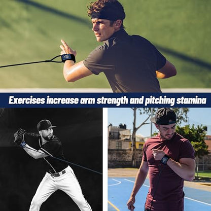 Baseball Band Resistance Band for Pitchers, Arm Trainer for Throwing Training - color: Blue, style: Sports-focused