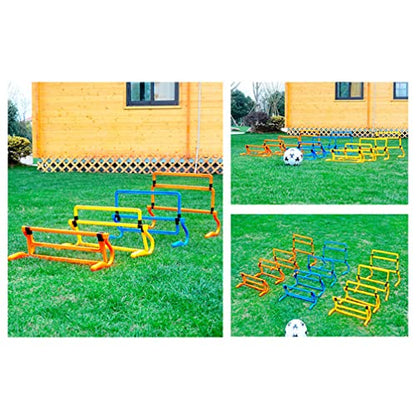 BESPORTBLE Removable Training Hurdles, Agility Ladder Speed Training Equipment, Soccer Training Agility Hurdles(Yellow) - color: Orange