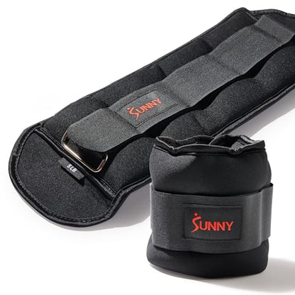 Sunny Health & Fitness Neoprene 1-5 LB Pair Ankle Weights/Adjustable 5 LB - size: 5 LB