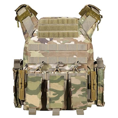 GFIRE Tactical Vest - Airsoft Lightweight Modular 3D Breathable Quick Release Vest, Adjustable Tactical Gear for Training