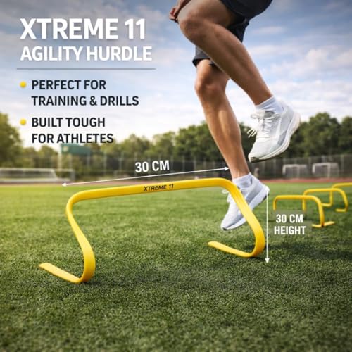 Agility Hurdles - for Athletes of All Skill Levels, Training Hurdles for Sports, Fitness, and Agility Drills - Speed Hurdles for Soccer and Football Training - 8 pieces of Hurdles of 5.9-Inch