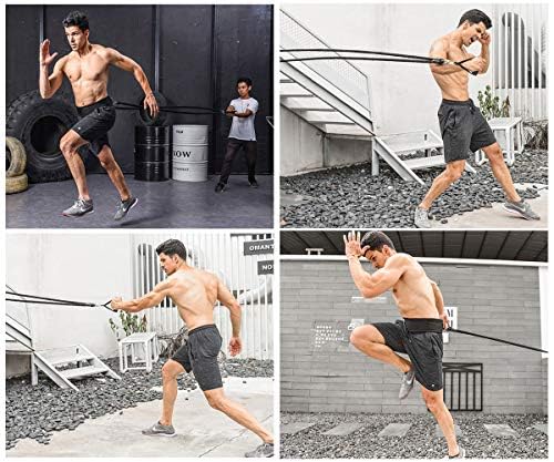 Dynamic Resistance Trainer for Resistance Training to Improve Strength, Power, and Agility 5m/2m Elastic Cord Set