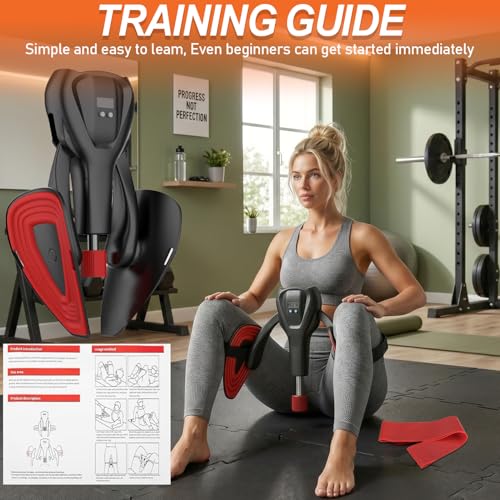 2026 Thigh Master LCD Display - Pelvic Floor Exercise Devices 10-100lb Adjustable Resistance Inner Thigh Exerciser with Leg Band & Poster - Thigh Trainer, Kegel Trainer, Pelvic Health for Women Men