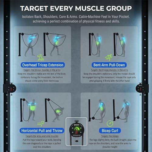 Indoor Outdoor Endless Rope Climbing Machine With Adjustable Tension For Travel Fitness Portable Suspension Trainer For Full Body Strength HIIT Workouts Anywhere
