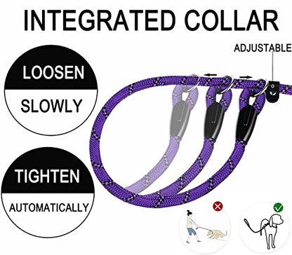 Dog Leash,6 FT Heavy Duty Dog Leashes with Comfortable Padded Handle,Purple - color: Purple, size: 6 Feet x 1/2 Inch