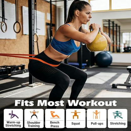 Resistance Bands, Pull Up Resistance Bands, Men's and Women's Fitness Training Bands, Suitable for Stretching, Training, and Physical Therapy - color: Multicolor (5-125LBS)