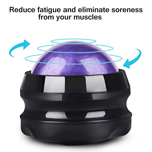 Solacium Manual Massage Roller Ball - Massager and Therapy Tool for Sore Muscles, Shoulders, Arms, Neck, Back, Feet, Body, Deep Tissue, Stiffness, Joint Pain, Stress Relief